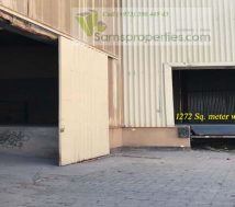 warehouse with dock leveler