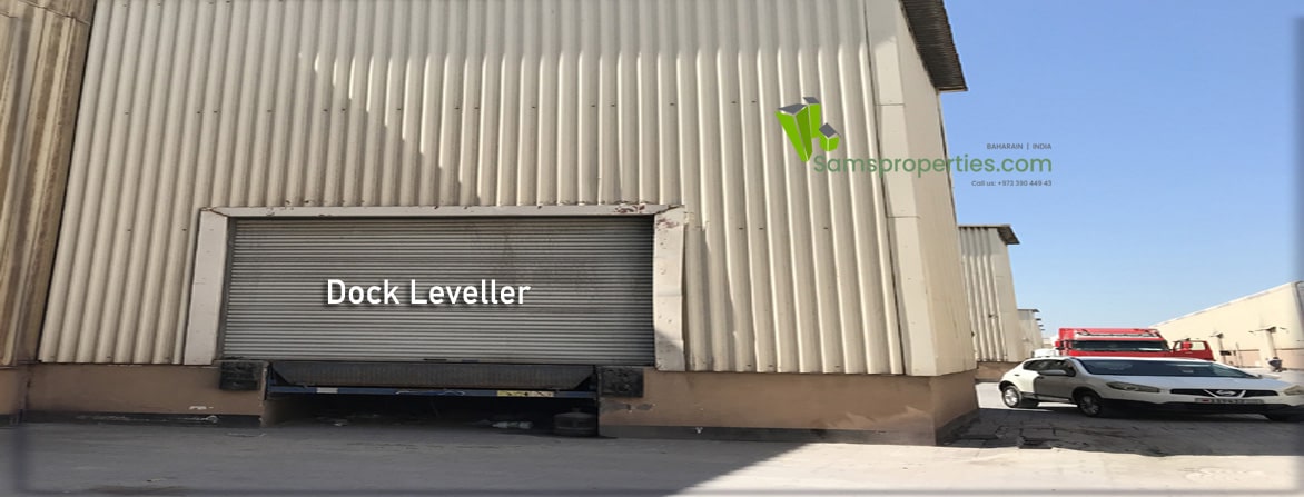 warehouse with dock leveller