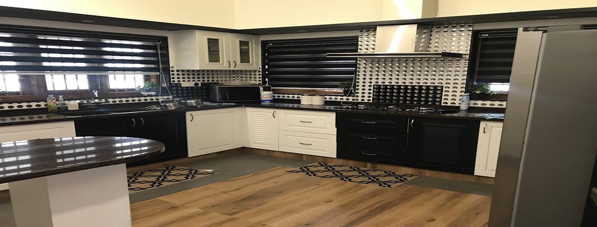 house with furnished kitchen